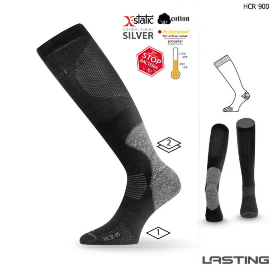 Ponožky Lasting HCR černé