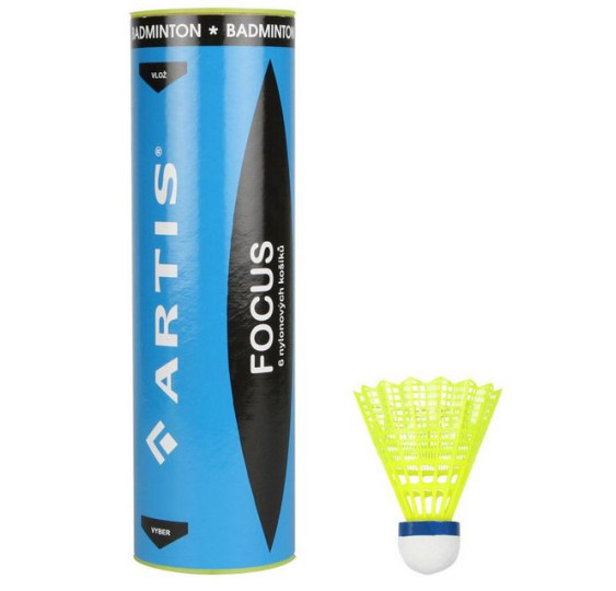 Míčky Artis Focus 6 ks badminton