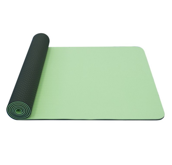 Karimatka Yoga Mat dvouvrstvá TPE sv./tm.zelená