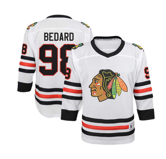 Dres Replica Away Chicago Blackhawks Bedard JR