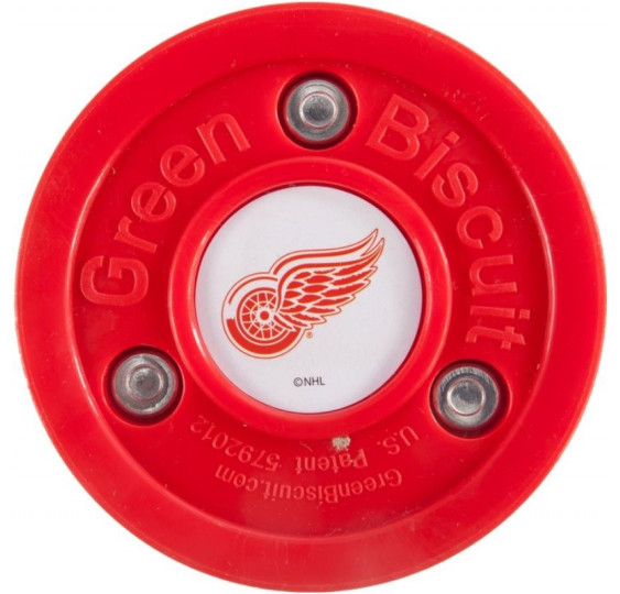 Puk Green Biscuit Detroit Red Wings