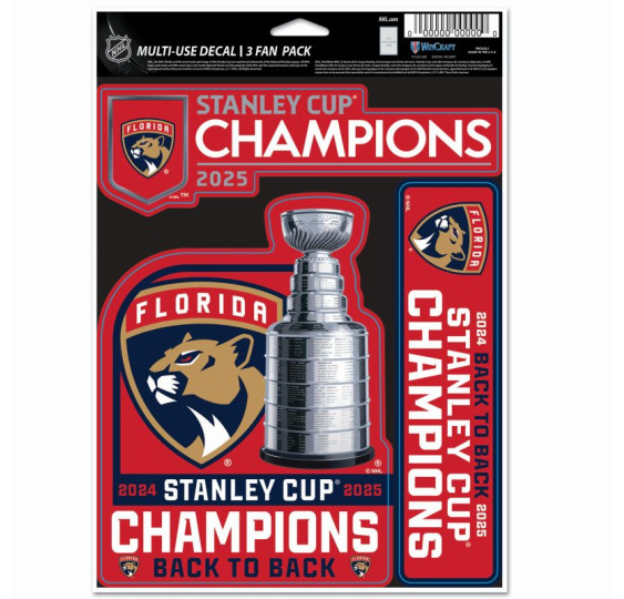 Samolepky 2025 Florida Panthers Stanley Cup Champions