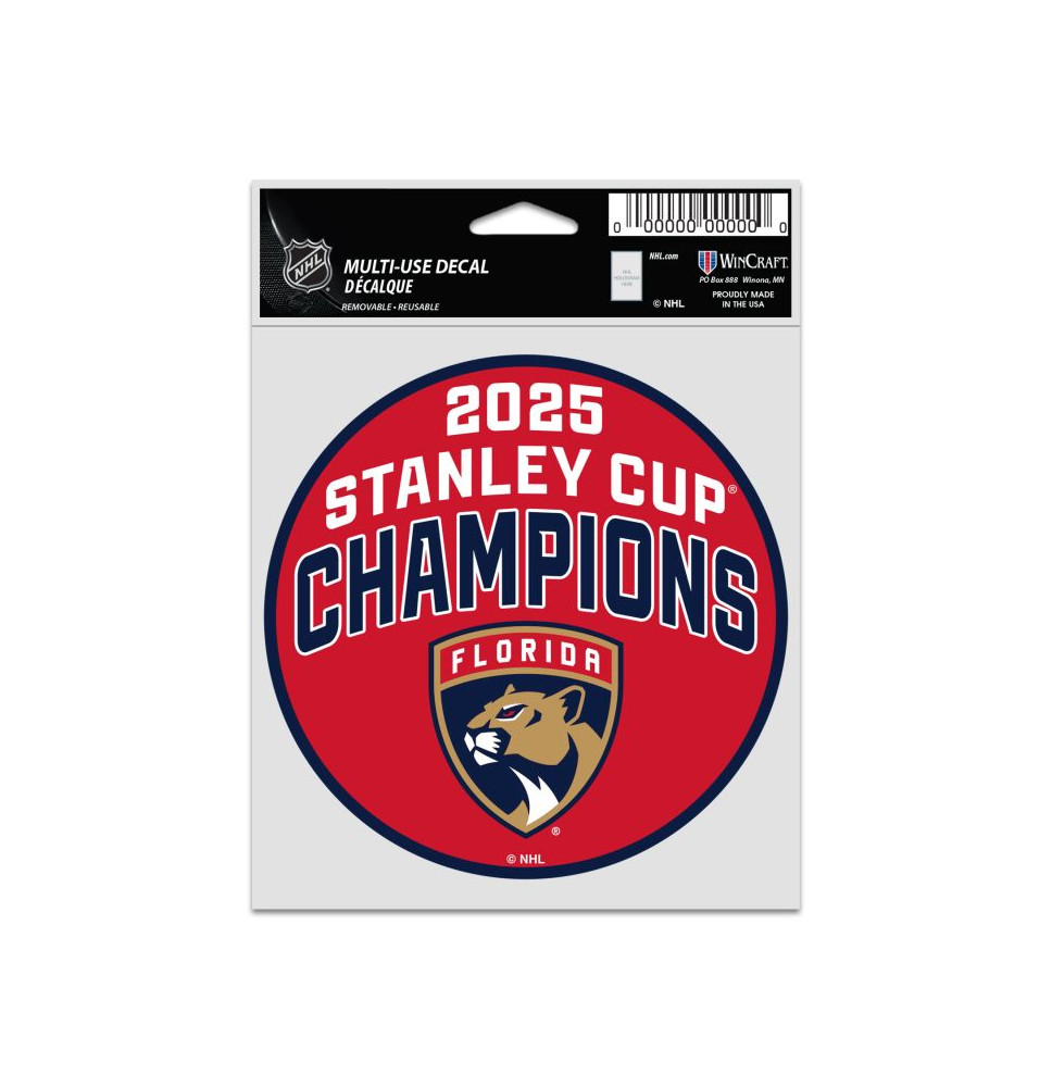 Samolepka 2025 Florida Panthers Stanley Cup Champions