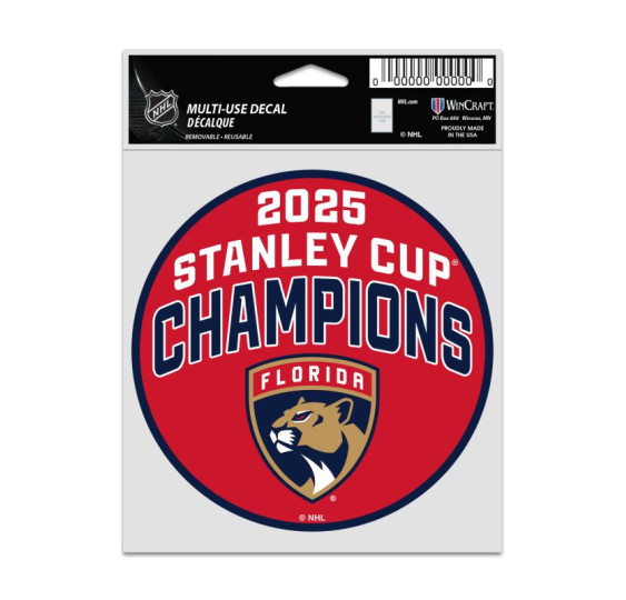 Samolepka 2025 Florida Panthers Stanley Cup Champions
