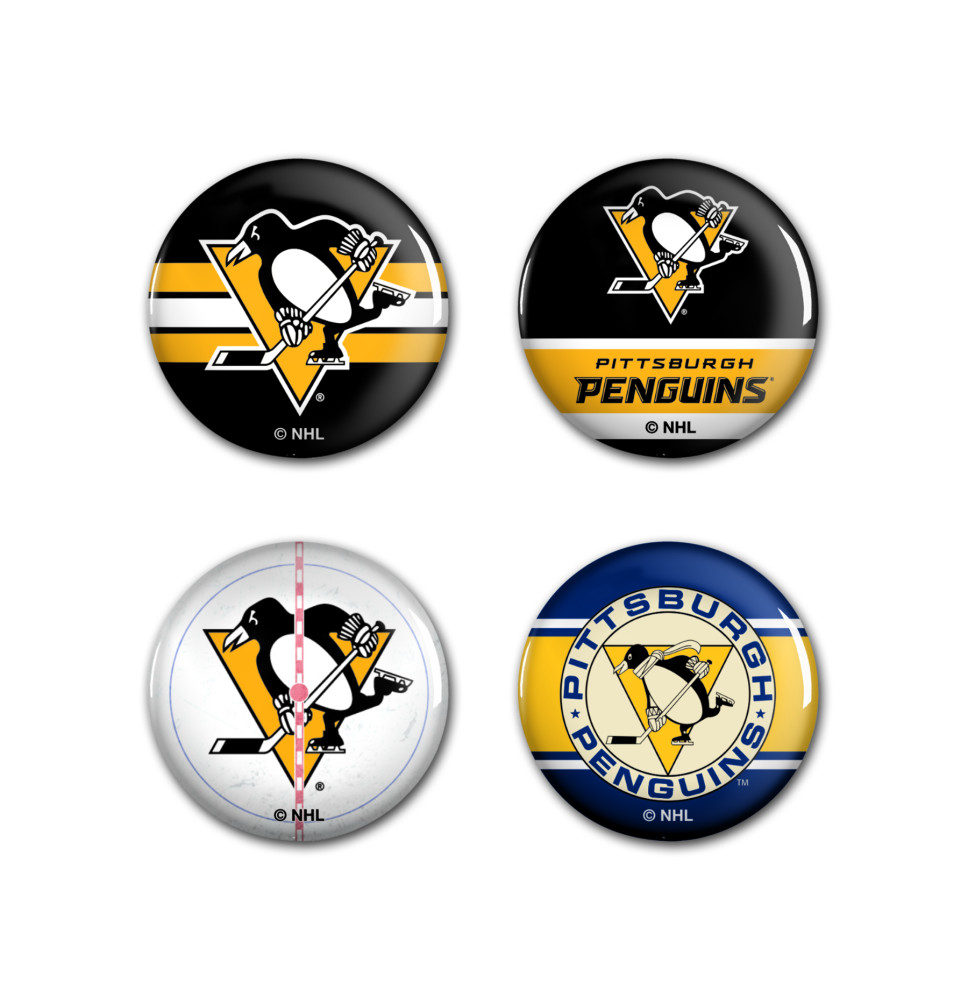 Odznaky Pittsburgh Penguins 4set