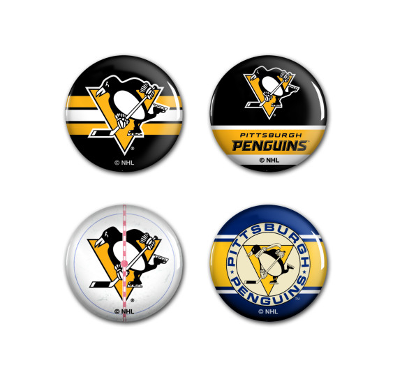 Odznaky Pittsburgh Penguins 4set