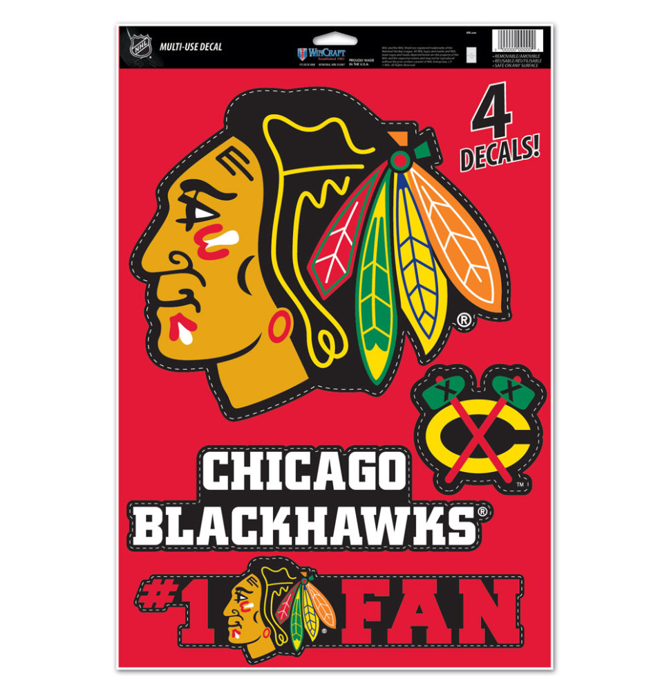 Samolepky Multi Chicago Blackhawks