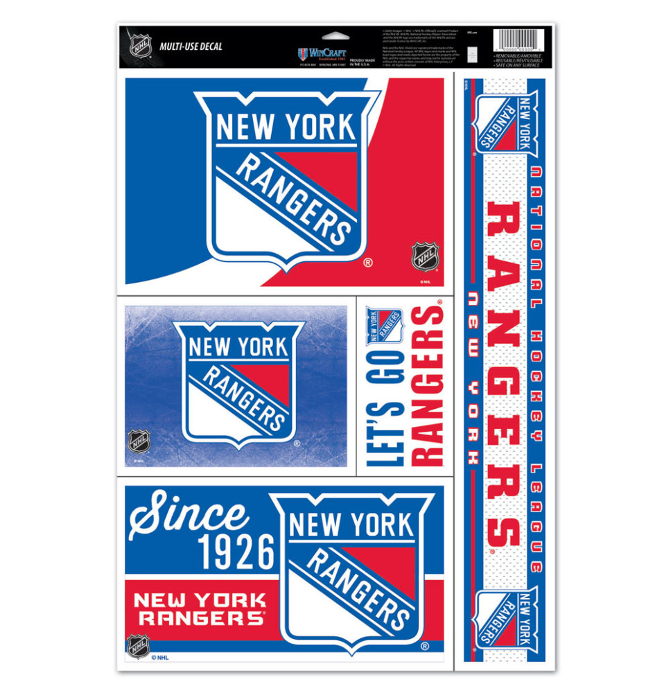 Samolepky Multi New York Rangers