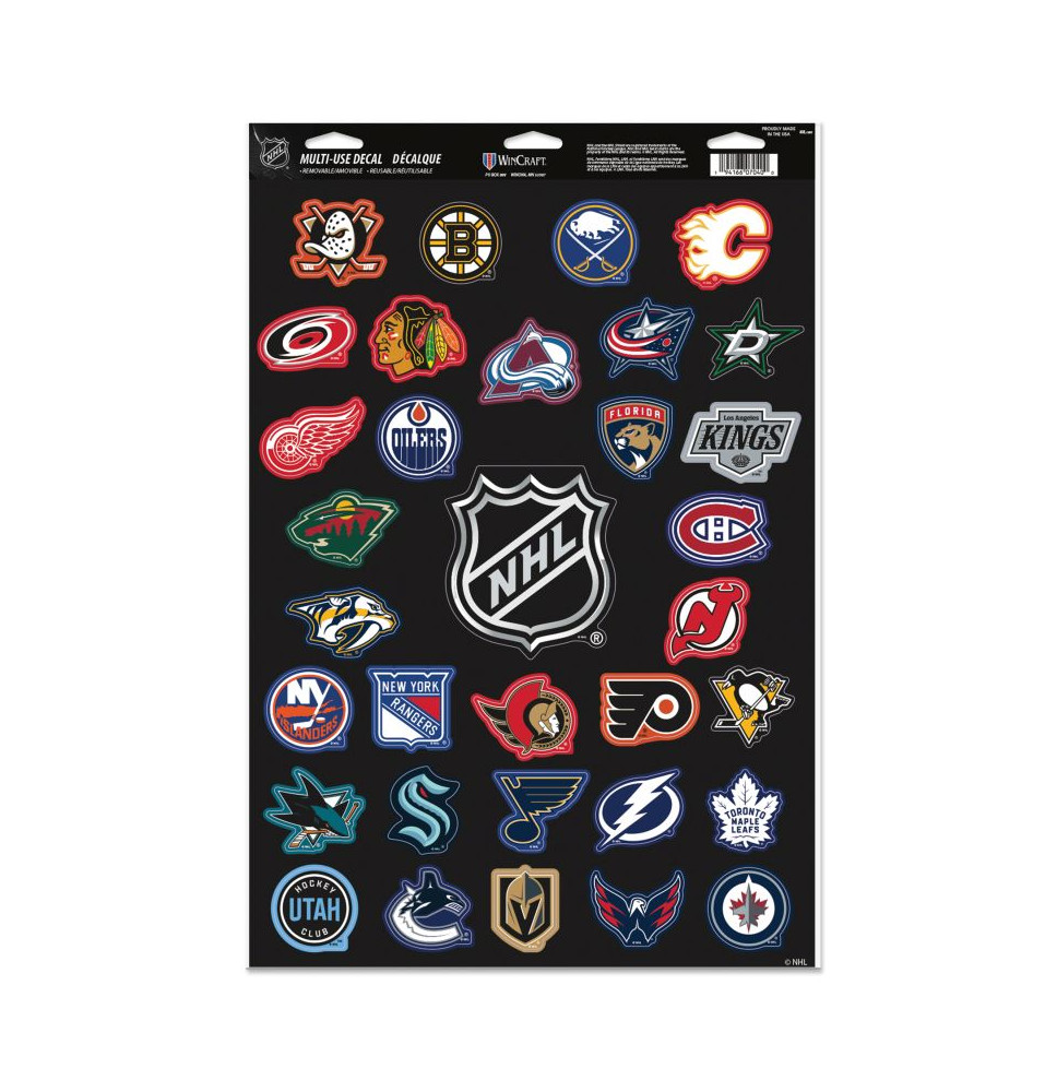Samolepky Multi NHL All Teams