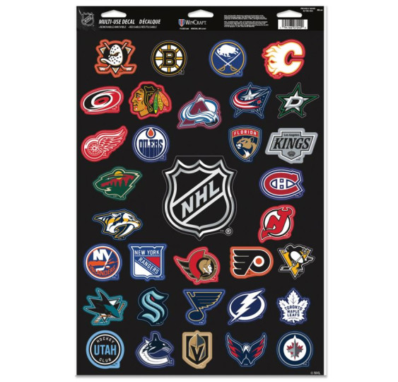 Samolepky Multi NHL All Teams
