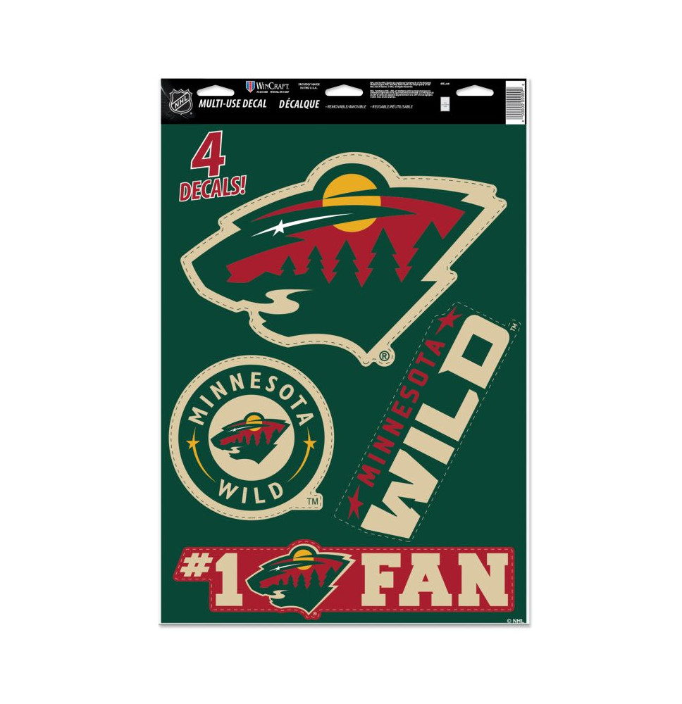 Samolepky Multi Minnesota Wild