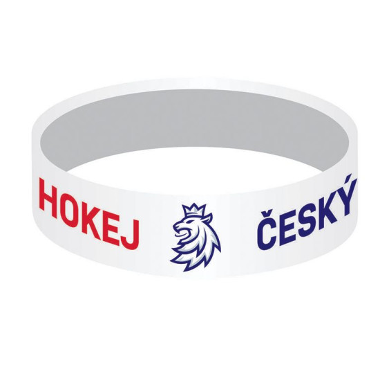 Náramek Český hokej silicon široký SR