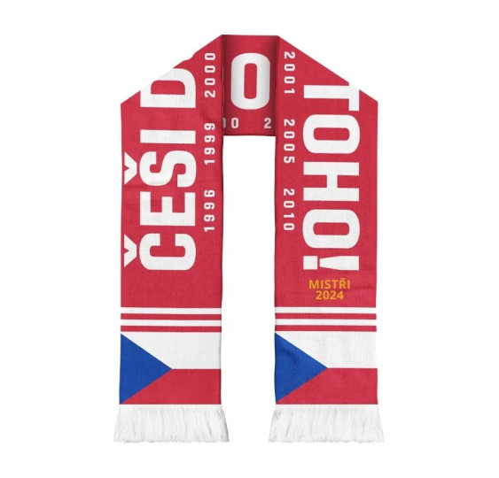 Šála Český hokej Vlajka s tituly
