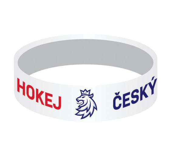 Náramek Český hokej silicon široký JR