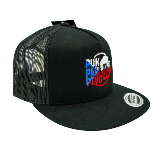 Kšiltovka PukPakPivo Snapback Vlajka CZE SR