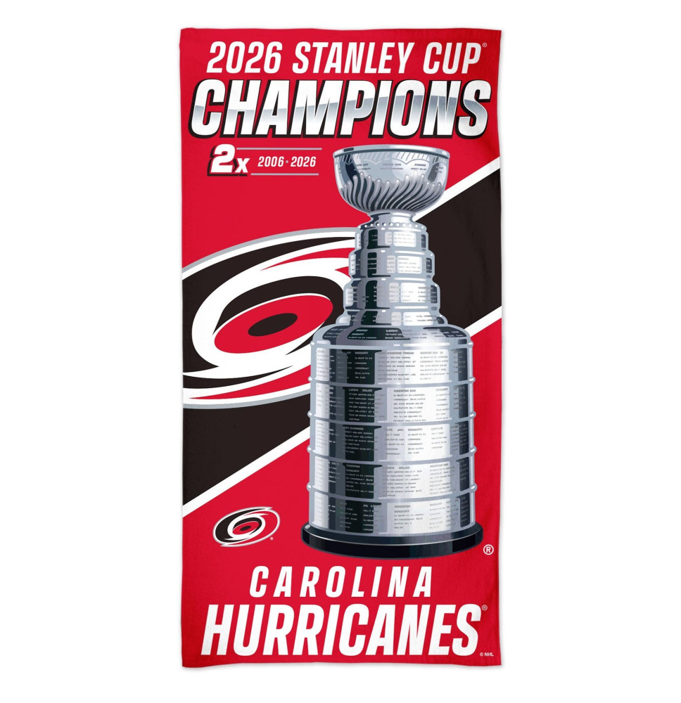 Ručník 2026 Carolina Hurricanes Stanley Cup Champions