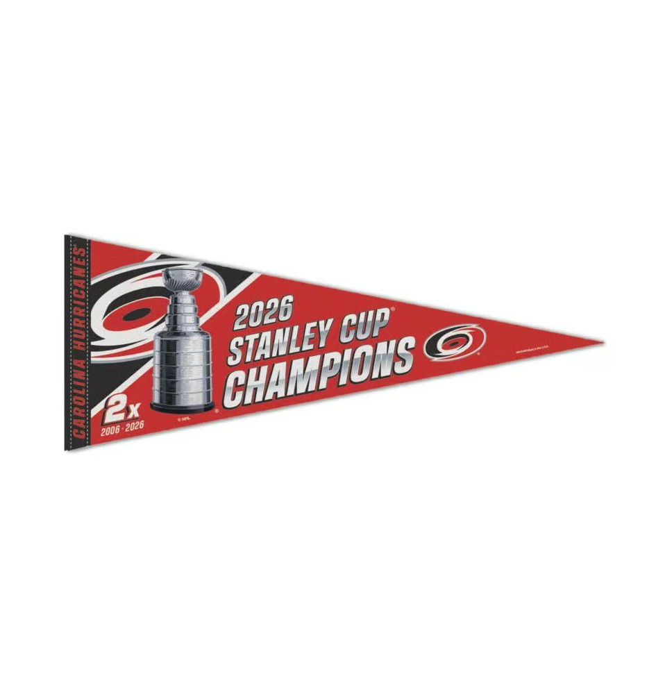 Vlajka 2026 Carolina Hurricanes Stanley Cup Champions