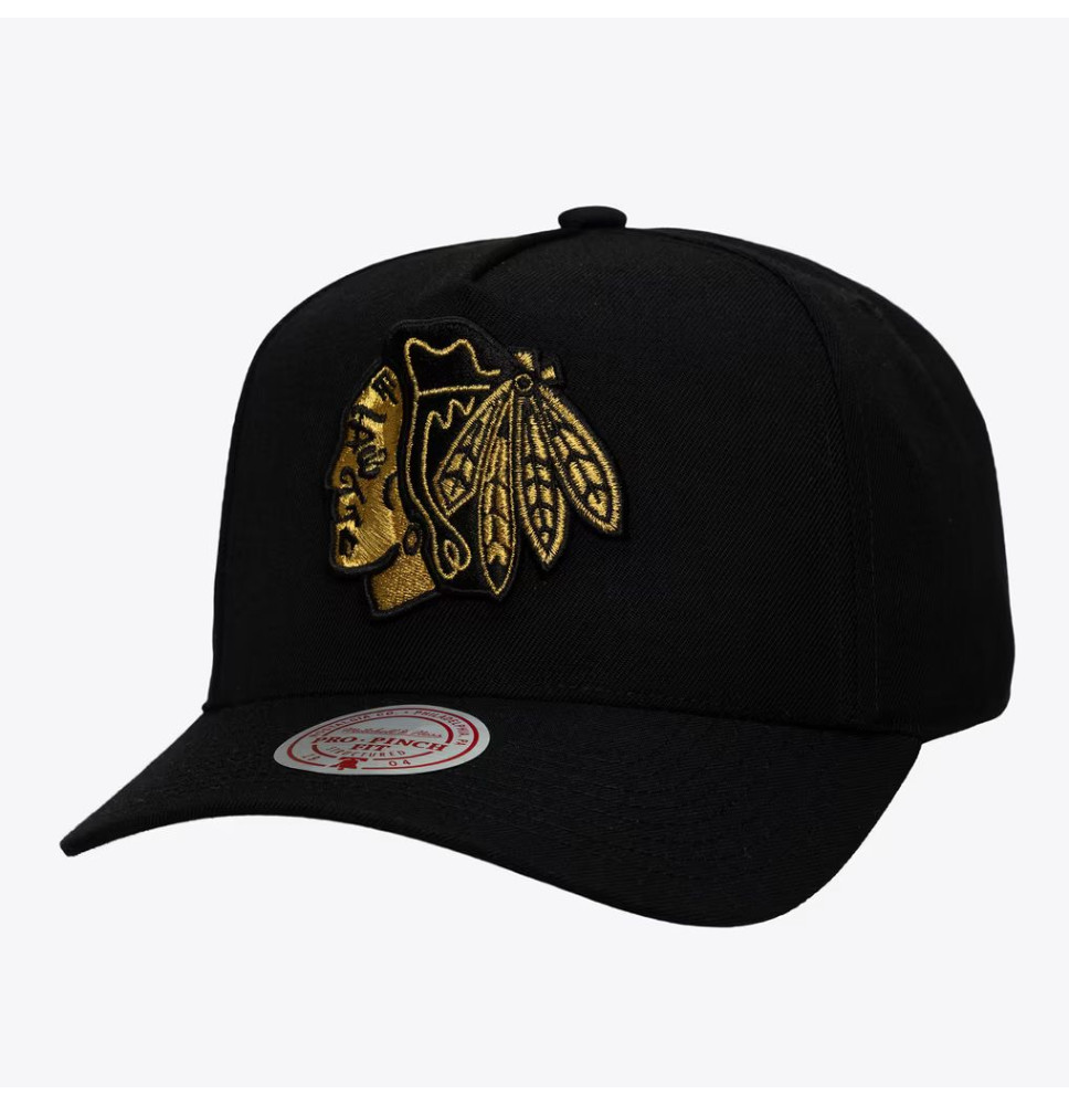 Kšiltovka Black & Gold PRO Chicago Blackhawks SR