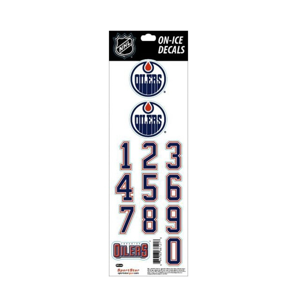 Sada Helmet Decals Edmonton Oilers