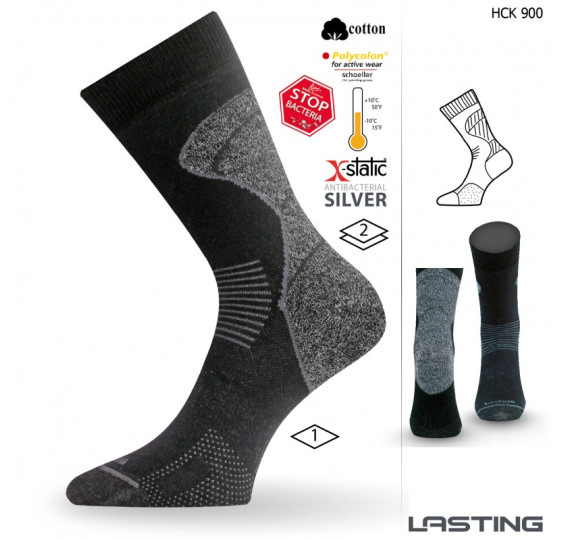 Ponožky Lasting HCK černé