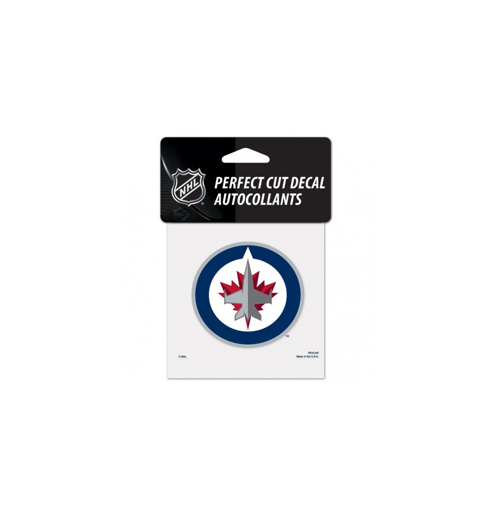 Samolepka Winnipeg Jets Perfect Cut Decal 10x10