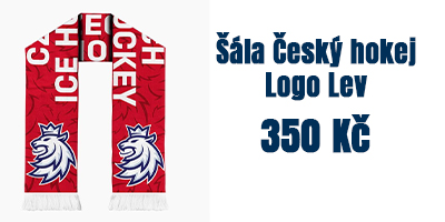 Šála Český hokej Pattern Logo Lev