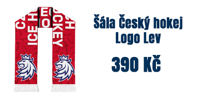 Šála Český hokej Pattern Logo Lev