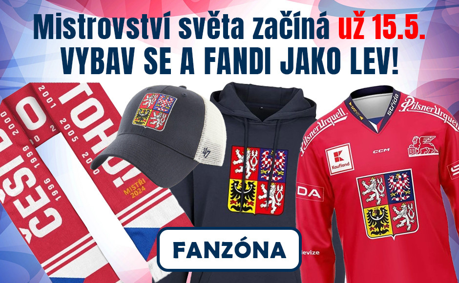 Fandi jako lev českým hokejistům na Mistrovství světa.